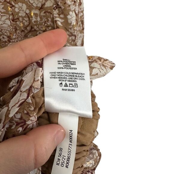 NWT Express sheer floral top size extra small - Picture 8 of 8